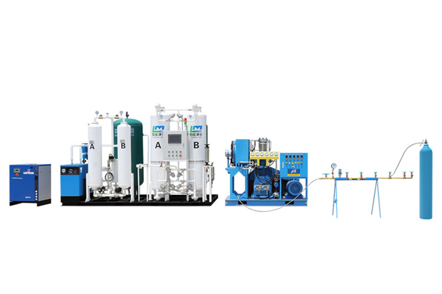 Medisch zuurstofvulsysteem ter plaatse